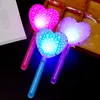 Party Decoration Neon Supplies LED Love Pentagram Hollow Out Light Stick Luminous Kolorowe Celebration Bar Rave Festival Akcesoria