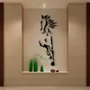 الخيول الاكريليك ملصقات الحائط غرفة الديكور مطعم خلفية الفن غرفة المعيشة الحمام ديكور غرفة مرآة الجدار ملصق 210705