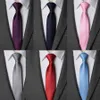 Män Necktie Zipper Lazy Tie Fashion Solid 6cm Slipsar Företag för Man Handkerchief Bowtie Mens Bröllopskjorta Tillbehör