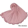 Muslim ladies shawls wraps shinning classic style solid colors women Knitted cotton abaya hijab scarf D29