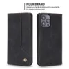 Étuis de téléphone pour iPhone 13 12 11 Pro Xs Max xr 7 8 étui portefeuille étui en cuir PU de luxe avec fentes pour cartes