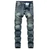 Men's Plus Size Pants New Mans Mens Skinny Jean Loose Straight-leg Distressed Ripped Male Hip-hop Deinim Men Scratch Jeans