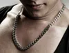 Mode 10mm mäns halsband sterling silver 925 smycken kubansk länk kedja stilig cool manlig halsbandsgåva x0509234d