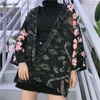 Chemisiers pour femmes Chemises Style japonais Lâche Manches courtes Red Dragon Printing Blouse Femme Été Peignoir Kimono Vêtements de protection solaire