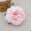 Artificial Peony Head 9cm Högkvalitativ Silk Camellia Rose Flower Heads Simulering Blommor Inredning För Hem Bröllop DIY Garland