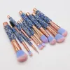 10-teiliges Make-up-Pinsel-Set, kosmetisches Pulver, Lidschatten, Foundation, Rouge, Blending, Schönheit, holographische Make-up-Pinsel