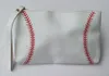 屋外バッグ野球ソフトボールパターンスポーツPUレザー化粧袋女性の女の子のためのジッパーの灰色の旅行を持つ化粧品袋