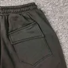 Rhude Broderi Shorts Men Kvinnor 1: 1 Högkvalitativ Vintage Dull Grey Rhude Drawstring Inside Tag Label Breechesxehm