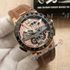 TWAF Executive El Toro UN-32 Automatic Mens Watch GMT Perpetual Calendar Rose Gold Brown Textured Dial Rubber Strap 320-00-3 Super Edition Watches 2021 Puretime e5