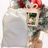 Сублимационные рождественские Santa Bag большой тяжелый органический Santas Sack Drawstring Candy Toy мешок Xmas подарочные пакеты для детей