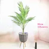75CM-125CM Artificial Large Rare Palm Tree Green Realistic Tropical Plants Indoor Plastic el Office Home Decor Accessories 211104