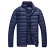 Bulk goods do not run wool light and thin down jacket men thin standing collar multi-color short portable Y1103