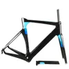16 ألوان الأزرق مفهوم الكربون الدراجة الإطار dura ace c50 50 ملليمتر العجلات الكربون المقود زجاجة أقفاص v3rs c64 الإطار