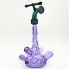 Glass Functional Splash Water Bong 10MM Female Joint Perc Hookah Pipe Terp Slurper Bubbler Oil Rig