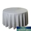 10pcs polyester el banquet tablecloth أبيض مستديرة المائدة قطعة قماش الزفاف غطاء تراكب tapetes nappe tafelkle mariage1241y