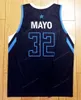 커스텀 O.J. Mayo #32 Taipei Fubon Braves 농구 저지 스티치 블루 크기 S-4XL 이름 및 번호 최고 품질 유니폼