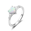 925 Sterling Silver Rings For Women Shining Crown Opal Finger Ring Classic Luxury Wedding Statement Jewelry