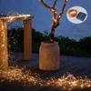 100/200/300 LED Decoraciones navideñas Luz solar Lámpara al aire libre Luces de cadena para fiesta de vacaciones luces hadas impermeables jardín guirnalda