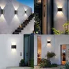 Inomhus utomhus IP65 Vattentät Vägglampa 2W 4W 6W 8W 10W Led Aluminium UP Down Lights För Hemtrappa Sovrum Sänggavel Trädgård Verandabelysning