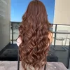 Perucas de renda 180 densidade escuro marrom onda de onda peruca cabelo peruano 13 * 6 profundo front humano para mulheres negras transparente