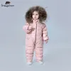 Grado Abbigliamento per bambini invernali russi Piumino Ragazzi Capispalla Cappotti, Addensare Tute da neve impermeabili Ragazze 211203