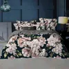 Copertina per piumino Blossom Peonies 220x240 Set di biancheria da letto 3D per casa 23pcs stampata a fiore Sermata per camera da letto 2111069248831