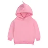 Baby flickor hoodies barn pojkar höst fleece tröja med dinosaurie vår baby pojkar kläder solida spädbarnskläder