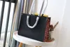 2021 модная высококачественная женская коричневая сумка для покупок класса люкс 3A классическая брендовая кожаная парусиновая сумка большой емкости