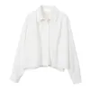 NBPMスプリング婦人服のソリッドトップシングルブレストシャツブラウスチュニックエレガントなシャツ服女性ブリューズマザーホワイト210529
