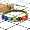 Perles Strands 7 Chakra Bracelet Pierre Naturelle Perles Bracelets Pour Femmes Hommes Cadeau Yoga Reiki À La Main Chaîne Corde Réglable Joueur Charme Juif