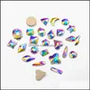 Salon Health Beauty36pcs 3D Nail Art Decorations Olika former Ab Colorful Stud Diamond för naglar Kristallelement Flat Back Rhinestone