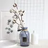 Cotton Flowers Artificial Plants Naturally Dried Floral Branch DIY Gifts Home Wedding Decoration Home Artificial Cotton Dried Flower Decor