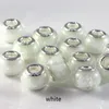 Flocon de neige série Murano verre breloque perle 925 argent plaqué mode femmes bijoux Style européen pour Pandora Bracelet Bracelet