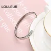 Louleur 6mm Bredd Håll Buck på rostfritt stål Bangle Lettering Smycken Mode Punk Men Smycken Armband Lettering Snidad Q0719