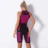 Conjunto de Yoga Seaml2PCS para mujer, Sujetador deportivo de cintura alta, pantalones cortos FitnGym, conjunto de gimnasio, ropa deportiva para correr, ropa de entrenamiento, trajes deportivos X0629