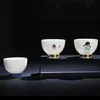 6 pezzi / lotto Jingdezhen tazza da tè in ceramica tieguanyin Tazze piccole set da tè in porcellana Accessori Maestro personale tazza singola con confezione regalo