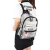 Backpackファッション透明な防水PVCビーチバッグホログラフィックの女性のバッグパックプライマリミニスクールバッグMochila Feminina