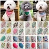 100pcslot arrivée en gros mélange 60 couleurs chien chiot animal bandana collier coton bandanas cravate produits de toilettage SP01 Y200515