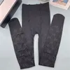 Klasyczne legginsy z nadrukiem w litery damskie seksowne przezroczyste designerskie obcisłe Legging klub nocny osobowość urok dziewczęce pończochy wyroby pończosznicze
