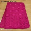 5 yard Swiss lace fabric latest heavy beaded embroidery African 100% cotton fabrics Swiss voile lace popular Dubai style 3L T200812