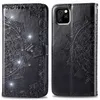 Étuis de téléphone portefeuille pour iPhone 14 13 12 11 Pro Max X XS XR 7 8 Plus Mandala Gaufrage Strass PU Cuir Flip Stand Cover Case avec fentes pour cartes