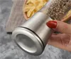 Rostfritt stål Saltpeppar Grinders Refillerbar Salt / Spice Shakers med justerbara grova fabriker - Lätt rena keramiska slipmaskiner 19 V2