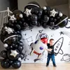 Fest dekoration 3d raket ballonger astronaut folie ballong yttre rymd rymdskepp et ballon för birthdayboy barn balonger leksaker