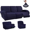 1/2/3 Seater Recliner Sofa Cover Elastic Relax Armchair Stretch Reclining Chair Lazy Boy Furniture Protector 220222