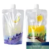 50pcs Nouveau Juice Pouch Sacs avec bec debout en plastique Adultes Boissons enfants Boissons liquides Liquide Cafetière Conteneurs1 Prix usine Expert Design Quality Style