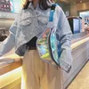 Omuz Çantaları Moda Bel Çantası Lazer Şeffaf Plaj Koşu Kılıfı Anahtar Telefon Tutucu Spor Seyahat Kadınlar Için