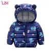 LZH 2021 outono primavera meninos recém-nascidos desenhos animados impressão outerwear casaco para roupas infantis jaqueta bebê 210226