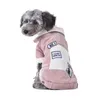 Vêtements pour chiens manteau d'hiver en coton pour animaux de compagnie pour chiens chiot accessoires chauds mignon veste à 2 pattes avec doublure en cachemire