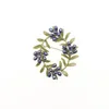 Szpilki, Broszki Vanssey Vintage Moda Kwiat Oddział Liści Naturalne Słodkowodne Pearl Zielony Owalny Broszka Akcesoria ślubne dla kobiet 2021