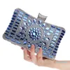 Designer- Kvinnors handväska med diamantinsats mode bankettväska aftonklänning handväska plånbok